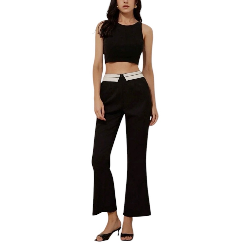 Foldover Waistband Pants
